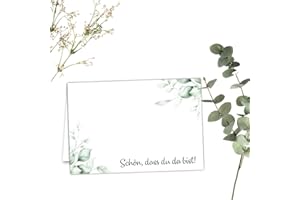 ‎KACKSPECHT Tischkarten Namenskarten 25 Stück zum beschriften Hochzeit Geburtstag Konfirmation Kommunion Taufe Feier Namensschilder zum selbst beschriften Boho