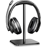 APOMOONS Headset Halterung 2er Set - Gaming Kopfhörer Ständer Schwarz/Weiß