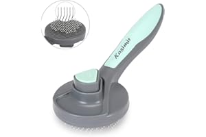 Kasimir Cepillo para Perros Gatos Quitapelos para Mascotas Peine para MascotasAutolimpiante Cepillos de Aseo para Mascotas para Pelo Largo y Corto Cepillo de Aseo para Gatos Verde