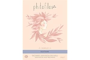 PHITOFILOS - Coloration Végétale Katam - Traitement 100% Naturel - Coloration noire aux reflets violets - 100 gr