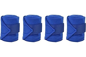 MUMUSUKI Vendas para Caballos, Vendas para Piernas, Vendas Estables, Vendas para Piernas Ecuestres para Caballos, Botas para Piernas de Caballo, Vendas Azules para Caballos, Perros, Vacas, Gatos, Ejercicio de