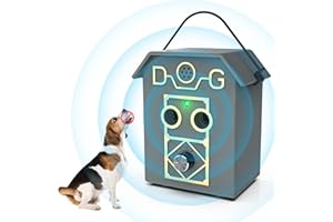 BUBBACARE Antiabbaio Ultrasuoni per Cani, 4 Regolabile Frequenza Abbaio Controllo Deterrenti, 55 Piedi Portata Efficace Dispositivi Anti Abbaio per Cani di Piccola e Grande Taglia, Antiabbaio per Cani