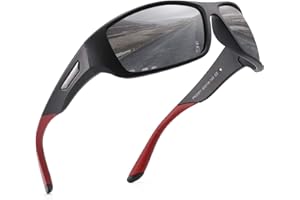 PUKCLAR Polarised Sports Sunglasses for Men Women Cycling Glasses UV400 Protection Sun Glasses For Running Driving Fishing Travel