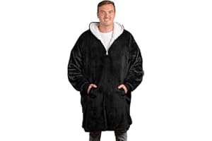 trekki Blanket Hoodie, Oversized Hoodie Blanket, Sherpa & Fleece Wearable Blanket Hoodies for Women & Men, Comfy & Fluffy Hooded Blankets, The Big Softy®