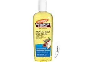 SHOPEASE Palmer’s Cocoa Butter Formula Moisturising Body Oil 250ml with Vitamin E and Cosmetic Spatula – Fast-Absorbing, Non-Greasy Hydration for Dry.