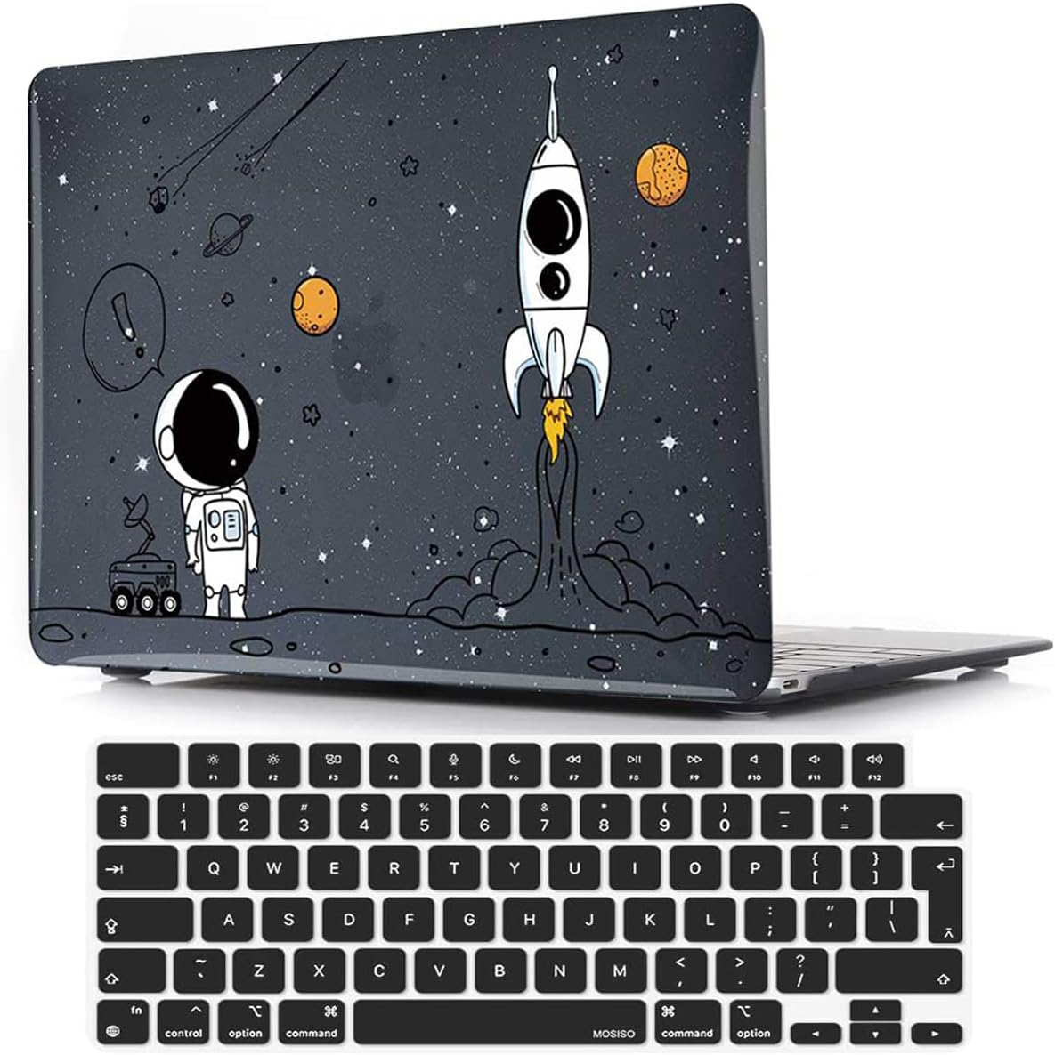 Case Compatible with MacBook Pro 15 inch 2019 2018 2017 2016 Release A1990 A1707 with Touch Bar, Protective Plastic Hard Shell Case & Keyboard Cover for MacBook Pro 15.4",Astronaut
