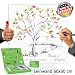 Produktbild Hochzeitsbaum Fingerabdruck *60x60 cm* mit NAMEN & DATUM - INKL Zubehör-Set GRATIS (Stempelkissen+Stift+Anleitung+Hochzeitsbuch+...) + PORTOFREI - Wedding Tree Zeichenstil grau - Hochzeitsbaum Fingerabdruck - Hochzeitsspiele und Gästebücher zur Hochzeit - Wedding Tree Leinwand - Wedding Tree Zeichenstil grau INDIVIDUALISIERT mit Namen & Datum
