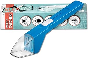 ALEX CATCH & FREE Alex Catch&Free® Insektenfänger/Spinnenfänger mit Farbauswahl – umweltfreundlich & sanft, benutzerfreundlich & effektiv für Zuhause & Garten, hellblau/europaweit geschützte Marke (hellblau)