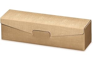 WEINKARTON24 10 Stück Weinkarton, Weinverpackung, Flaschenkarton - FineLine gold für eine Flasche Wein/Sekt