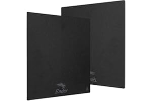 POLISI3D 1 x Creality 235 mm PEI Strukturiertes pulverbeschichtetes gehärtetes Glasbett kompatibel mit TEVO Tarantula Pro, Ender 3 V2 / Pro, Ender5 Pro / 5S, CR-20 PRO 3D-Druckern