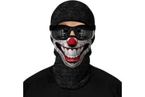 Cody Lundin Sturmhaube Vollgesichtsmaske Cool Sonnenschutz Abdeckung Maske Langer Hals Atmungsaktiv Ski Motorrad Maske für Männer Frauen Halloween Cosplay Outdoor Sport Radfahren Wandern