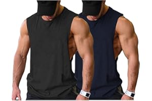 COOFANDY Tank Top Herren Gym Bodybuilding Shirts Ärmellose Muskelshirts Männer