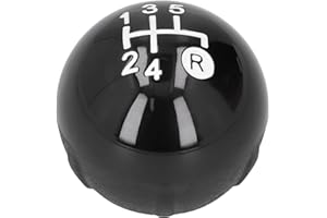 Deror 5-Gang-Schaltknauf, Auto Universal Schaltknauf, Automatischer Schalthebel mit Abdeckkappe Zierabdeckung Ersatz-Kit Passend für FIAT 500 500C 2007-2018 LHD RHD