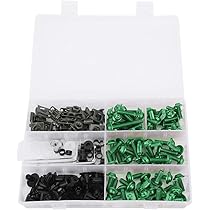 Kit Bulloni Carenatura Moto 198 Pezzi - Viti M5 M6 Colorate Per Carrozzeria, Universali - Foto 13