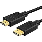 SHULIANCABLE Cavo Displayport a HDMI 4K, Adattatore DisplayPort a HDMI (maschino a maschino) per PC, Scheda Grafica, Laptop, 