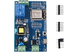 AILOVA AC 220V DC 12V WIFI Relay Switch Module, Self-locking Switch Module ESP-12F Remote Control Smart Home ESP8266 Relay Module