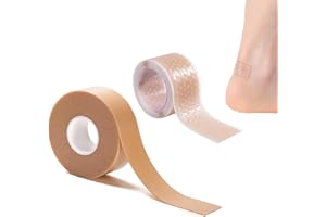 RAMTRIO Blasenpflaster 2 Rollen, Moleskin Blasenpflaster, Blasenprävention Fersenkissen Tape, Polsterung Blasen Präventionsband Mehrzweck Für Ferse, Zehen Zur Verhinderung Von Schaumbildung Und Kratzern