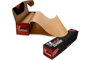 MEAT HUGGER Natural Freezer Paper Dispenser Box (17.25 Inch x 175 Feet Roll) - Poly Coated Moisture Resistant Wrap with Matte Side for Freezing Meats, Protects Against Freezer Burn