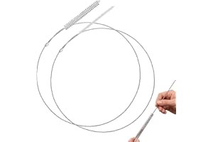 2 st extra långa piprensare för rengöring, 100 cm borste för sugrör, rör, slangar och flaskor, smala rengöringsborstar
