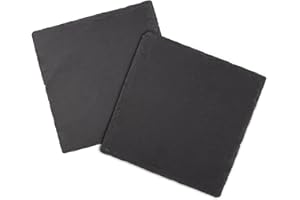 MFUOE 2Pcs Aquarium Slate Tortoise Habitat Natural Reptile Basking Platform Feeding Dish Black for Tortoise Snake Frog Lizard Gecko