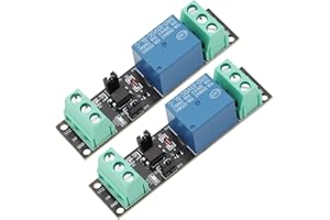 Heevhas 1 canale 3V modulo relè con fotoaccoppiatore scheda trigger di alto livello 1 channel relay moduli interruttore di alimentazione modulo di azionamento isolato (2 pezzi)
