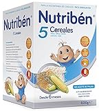 cereales nutriben sin gluten carrefour La papilla Nutribén 5 Cereales está elaborada para alimentar a tu bebé a partir de los 6 meses, dentro de una dieta variada