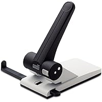 Novus B 265 Locher (Registraturlocher für das Büro, Metall, Stanzleistung) 65 Blatt, lichtgrau/schwarz