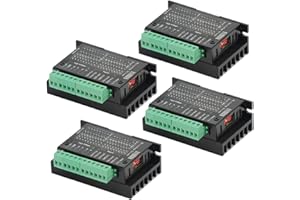 STEEIRO TB6600 Stepper Motor Driver 4A 9V-42V 42/57/86 Type 2-Phase 4-Phase Stepper Motor Driver Controller for 3D Printer / CNC (Pack of 4)