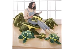 BAKERMICHE tartaruga peluche Farcito Peluche Animale Cuddlekins Mini coccolone Peluche Tartaruga morbida giocattoli Cuscino in Peluche Tartaruga Bambola Tartaruga Verde Tartaruga Giocattolo Regalo per bambini