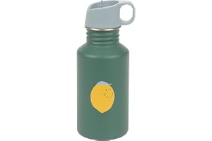 LÄSSIG Barnvattenflaska i rostfritt stål 500 ml Happy Fruits citron