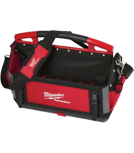 Milwaukee electric tool 48-22-8112 elektriciens werkzak rood-zwart