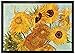 Produktbild 1art1 96638 Vincent Van Gogh - Stillleben Mit Sonnenblumen, 1888 Fußmatte Türmatte 70 x 50 cm