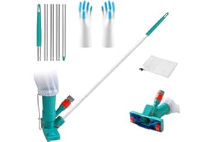 SHENGRUILI Aspirador Piscina,Aspirador De Hojas para Piscina,Aspirador de Piscina Manual,Mspiradora de Piscina con cepillon,Aspiradora de Piscina,Aspirador para Piscinas