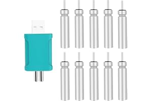 FUFRE 2 piezas de pesca LED con cargador y baterías, pesca con detección de gravedad y base, accesorios de pesca para la zona de buceo pesca en el lago, río o estanque