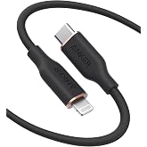 Anker iPhone PowerLine III Flow Cable 180 cm MFi Silicone | Compatible with iPhone 13/13 Pro Max/12/11 Pro/X/XS/XR/8 Plus and