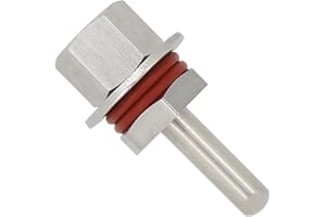 OTOMATICO 1/2 pollice - Immersione well per termometro sonda acciaio inossidabile 304 montaggio rapido dito guanto meccano-saldato immersione di 30 50 100 200 300 400 500mm (50mm)