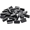 ThreeBulls ThreeBulls 30 Pcs Silicone USB Port Cover Anti Dust Protector for Female End Black