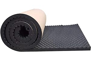 Pamatio 20mm Dämmmatte Auto Motorhaube Schallschutzmatte Dämmung Isolierung Schallschutz Selbstklebend Feuerfest,Feuchtigkeitsfest,Wasserdicht 200cm*50cm