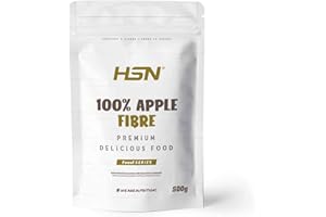 HSN Apple Fiber | 100% Apple Fiber, 100% Natural | Fiber + Digestive Health Source [ Végétalien, sans gluten, sans lactose, arôme naturel, en poudre, 500g