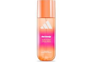 adidas Vibes Get Comfy Fragrance Hair & Body Mist, Ambery Fragrance with Notes of Vanilla Delight & Peony Bloom, Mood-Boosting, For Any Occasion, 236ml