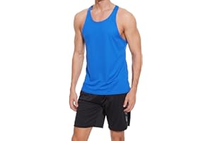 RANE SPORTS Men's Stringer Tank Tops Quick Dry Mesh Sleevele Gym Workout Bodybuilding Fitness Muscle T Shirts