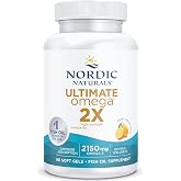 Nordic Naturals, Ultimate Omega 2X, 2150mg Omega-3, Fish Oil with EPA &amp; DHA, 60 Softgels, Lemon Flavor, Lab Tested, Soy Free,
