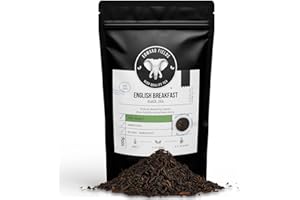 EDWARD FIELDS HIGH QUALITY TEA Edward Fields Tea ® - Tè nero biologico sfuso English Breakfast. Tè biologico raccolto a mano con ingredienti e aromi naturali e biologici, 100 g, India.