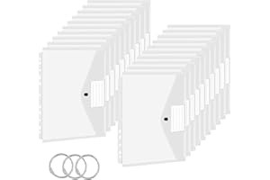 TOOELMON Dokumentenmappe A4, 20 Stück Premium Transparent Dokumententasche Kunststoff mit Druckknopf, Wasserdicht Dokumenten Mappe A4