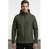 Erkek Mont İ&ccedil;i Polarlı Softshell Mont Su ve R&uuml;zgar Ge&ccedil;irmez Kap&uuml;şonlu Spor Mont