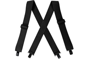 goldmiky Tirantes para Caballero,Tirantes Calidad Fabricados a Mano,Anchura de 5 cm para Tallas de Hasta 196 cm,Elástico y Longitud Ajustable