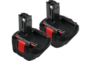 EOHJAR 2 x 12 V 3,6 Ah Ni-Mh akumulator zamienny do Bosch BAT043 BAT045 BAT120 BAT139 2607335542 2607335526 2607335676 2607335274 2607335709 pasuje do GSS R 12-22 R 12VE-2 PSR 12 GSB 22612 15614 1661