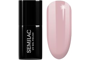 Semilac Lakier do paznokci UV beżowy kolor 057 Nude Beige Rose 7 ml UV LED kolorowy lakier do paznokci o intensywnych kolorach, wydajny i trwały lakier do paznokci