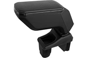 acpar Auto Bracciolo Consolle Centrale per Renault Clio (5) 2020-2024 Similpelle NERO