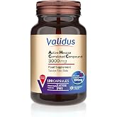 VALIDUS AHCC مركب نشط مرتبط بالسداسي 3000 مجم 120 كبسولة